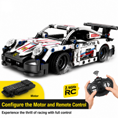 3 2.4 GHz Remote Control Sports Car Building Block Set (386 Pcs)