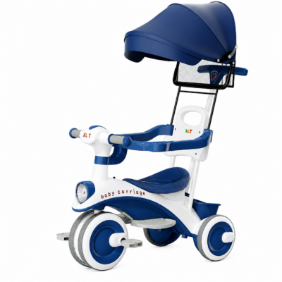 Multifunctional Kids Tricycle with Sun Shade Umbrella & Parent Push Handle