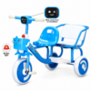 Smile Cruiser 2-Seater Kids Tricycle with Lights, Sound & Toy Basket
