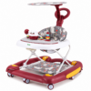 3 2-in-1 Foldable Baby Walker & Swing with Shade Umbrella & Parent Push Handle