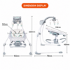 Ingenuity InLighten Multi-Motion Baby Swing & Soothing Portable Rocker (12321)