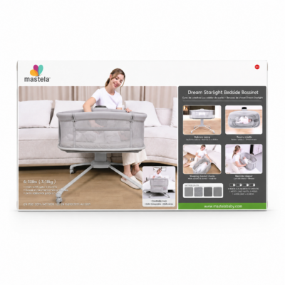 Mastela Dream Starlight Smart Bedside Co-Sleeper Cradle (3328)