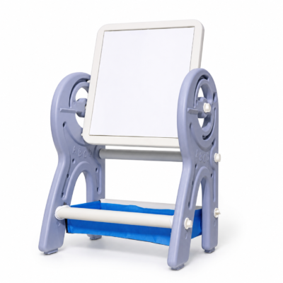 4 Convertible Kids Activity Table with Chair – Double-Sided Whiteboard & Building Block Board Set (0688)