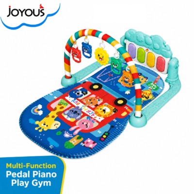 4 Joyous Baby Kick & Play Musical Pedal Piano Play Gym Mat with Hanging Rattles (JY-11)