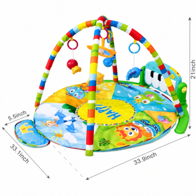 4 Joyous Infant Kick & Play Piano Gym Mat with Detachable Musical Keyboard (JY22)