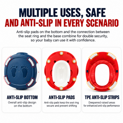 Cute Car Shape Baby Potty Training Toilet with Soft PU Cushion