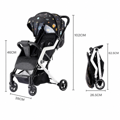 4 Travel Baby Stroller with One-Hand Fold & Multi-Position Recline (KMT-699)