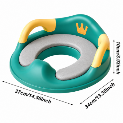 4 Detachable Toddler Toilet Training Seat with Soft PU Pad & Handles