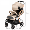 4 Kidilo Folding Travel Stroller with Trolley Pull-Handle & Warm Foot Cover (S5506F)