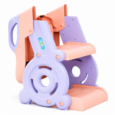 2-in-1 Kids Potty Training Seat with Adjustable Step Ladder & Safety Handles