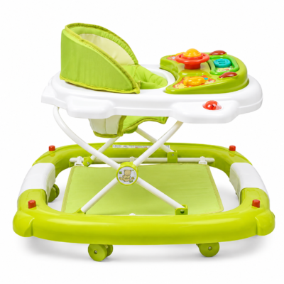 4 Infantes Convertible Baby Walker-Rocker Combo with Soft Footrest Mat & Steering Wheel (1078)