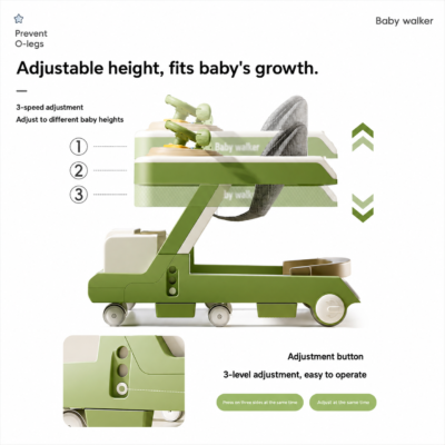 Car-Theme Baby Walker with Lights & Music Tray (272)