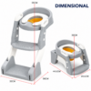 2-in-1 Foldable Toddler Toilet Seat Attachment with Step Stool Ladder