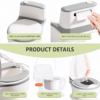 Realistic Toddler Potty Training Toilet with Flushing Sound & Soft Cushion
