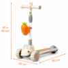 4 2-in-1 Kids Rabbit Scooty with Seat & Carrot Storage Basket