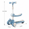 4 Convertible 3-Wheel Kids Scooter & Cycle with Adjustable Height, Music & Lights