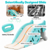 4 3-in-1 Foldable Toddler Rocking Chair with Baby Slide & Basketball Hoop
