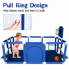 4 Large Safety Baby Playpen with Basketball Hoop & Football Net