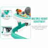 4 3-in-1 Elegant Baby Walker with Farm-Themed Music Toy Bar, Bounce Mode & Anti-Fall Brakes