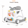 Multi-Functional Bunny Baby Walker with Interactive Musical Toy Panel & Speed-Control Wheels