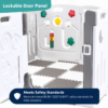 Venture All Stars Duo Lite Baby Safety Playpen with Play Mat & Activity Panel