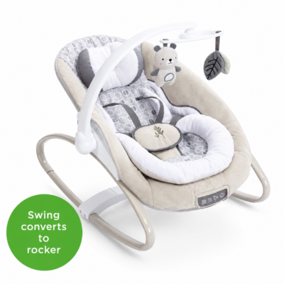 4 Ingenuity 2-in-1 SmartSize Gliding Swing & Convertible Floor Rocker (10639)