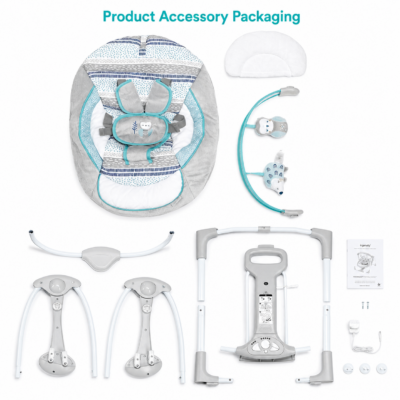 Ingenuity PowerAdapt Compact & Foldable Automatic Baby Swing (11440)