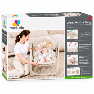Mastela Deluxe Folding Auto Swing with Music & Toys (6512)
