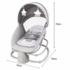 Mastela 4-in-1 Deluxe Multi-Functional Baby Bassinet & Electric Rocking Chair (8081)