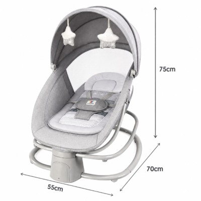 Mastela 4-in-1 Deluxe Multi-Functional Baby Bassinet & Electric Rocking Chair (8081)