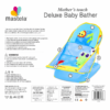 Mastela Deluxe Baby Bather - Portable Fold-Flat Infant Bath Sling Support for Sink & Tub (7165)