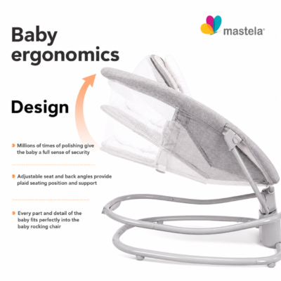 Mastela 4-in-1 Deluxe Multi-Functional Baby Bassinet & Electric Rocking Chair (8081)