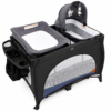 5 AP-007 Premium All-in-One Convertible Baby Playpen & Infant Bassinet with Changing Station