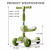 5 2-in-1 Kids Kick Scooter with Foldable Seat, Flashing LED Wheels & Music (ARJ-628)