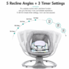 Mastela Deluxe 3-in-1 Smart Electric Baby Rocker with Mosquito Net (8104)