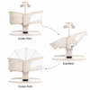 Mastela Deluxe 3-in-1 Smart Height-Adjustable Baby Cradle & Chair (8431)