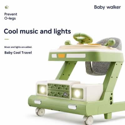 Car-Theme Baby Walker with Lights & Music Tray (272)