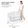 Smart Electric Baby Bassinet & Mobile Crib with Lockable 360 Universal Wheels (8601)