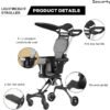 Two-Way Push Convertible Baby Stroller with 360° Reversible Seat & Carbon Steel Frame