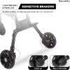 Two-Way Push Convertible Baby Stroller with 360° Reversible Seat & Carbon Steel Frame