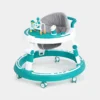 Ergonomic Anti-Tip Baby Walker with Ocean Activity Center & Converts to High Chair