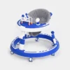 Ergonomic Anti-Tip Baby Walker with Ocean Activity Center & Converts to High Chair