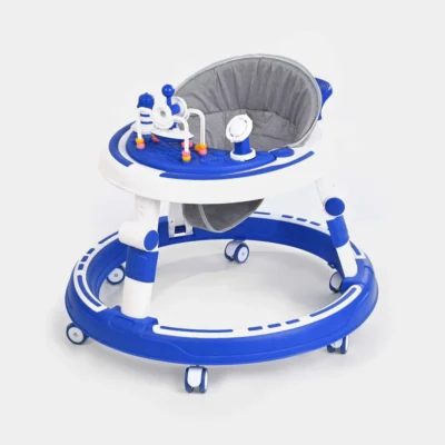 Ergonomic Anti-Tip Baby Walker with Ocean Activity Center & Converts to High Chair