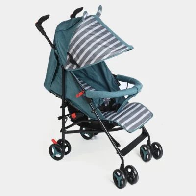 DSC_4094_1024x1024 Infantes Lightweight Baby Stroller with Striped Canopy & Storage Basket (IF-9001)