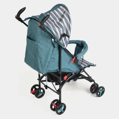 DSC_4100_0178bb20-6fa9-4f94-bc5a-42155015c023_1024x1024 Infantes Lightweight Baby Stroller with Striped Canopy & Storage Basket (IF-9001)