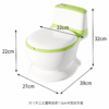 Realistic Toddler Potty Training Toilet with Flushing Sound & Soft Cushion