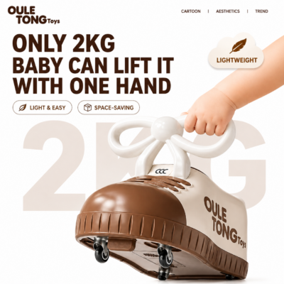 Kids Ride-On Sneaker Car with Shoelace Handle (2–6 Years)