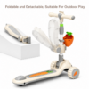 Five 2-in-1 Kids Rabbit Scooty with Seat & Carrot Storage Basket