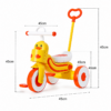 2-in-1 Convertible Kids Tricycle with Parental Adjustable Push Handle & Ergo Seat