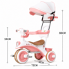Multifunctional Kids Tricycle with Sun Shade Umbrella & Parent Push Handle